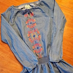 Lucky brand girls top. Elastic waist Sz Med NWOT